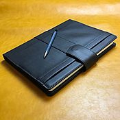 Канцелярские товары handmade. Livemaster - original item Diary cover made of genuine leather A4. Handmade.
