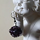 Аметистовые серьги. Серьги классические. Elena Queen's jewels. Интернет-магазин Ярмарка Мастеров.  Фото №2