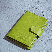 Канцелярские товары handmade. Livemaster - original item Cover for car documents and passport Light Green. Handmade.