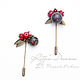 Little berry brooch-pins for scarf, coat, stole, pin. Brooches. Ritasdreams (ritasdreams). Online shopping on My Livemaster.  Фото №2