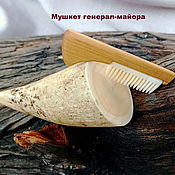 Сувениры и подарки handmade. Livemaster - original item For the mustache. From a sperm whale tooth comb for men. General `s Muskets.. Handmade.