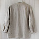 Boho blouse with ruffles made of 100% linen. Blouses. LINEN & SILVER ( LEN i SEREBRO ). Ярмарка Мастеров.  Фото №4
