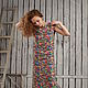 Платье летнее макси КРАСКИ -1. Платья. GMouse_clothes. Интернет-магазин Ярмарка Мастеров.  Фото №2