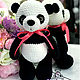 Order Knitted toy Panda from plush yarn Panda bear. vyazunchiki-lz (vyazunchiki-lz). Livemaster. . Stuffed Toys Фото №3