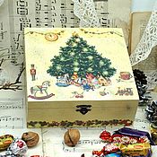 Для дома и интерьера handmade. Livemaster - original item Casket in anticipation of the holiday - Christmas tree. Handmade.