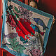 Платок с авторским принтом "Японская осень", Платки, Санкт-Петербург,  Фото №1