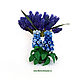 Handmade toys. Muscari! Collection ' Flower hedgehogs!'. Amigurumi dolls and toys. Cross stitch and beads!. My Livemaster. Фото №6