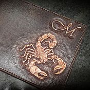 Канцелярские товары handmade. Livemaster - original item Passport cover personalized leather passport cover, monogram. Handmade.