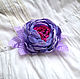 Brooch 'Purple rose', Brooches, Moscow,  Фото №1