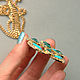 Винтаж: Ожерелье позолота винтаж 1928 Jewelry Символ лета бирюзовый цвет. Колье винтажные. Винтажные сокровища. Ярмарка Мастеров.  Фото №4