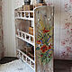 Order Big shelf for kitchen /solid pine/ ' Bouquet'. painting and decoupage from Marina (sovaj). Livemaster. . Shelves Фото №3