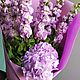 Букет "Маттиола и Гортензия" Ароматный букет. Живые цветы. Букеты. DARK FLORIST Флористика Декор ЦВЕТЫ. Интернет-магазин Ярмарка Мастеров.  Фото №2