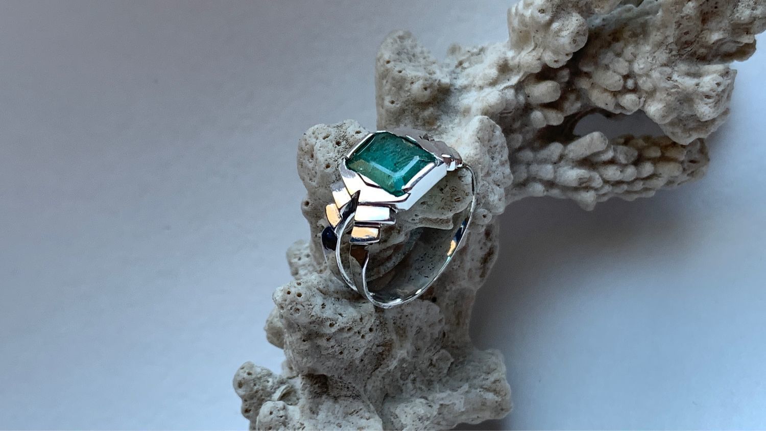 Мужское кольцо с Изумрудом 2,96ct, серебряное кольцо селтик celtic в ...