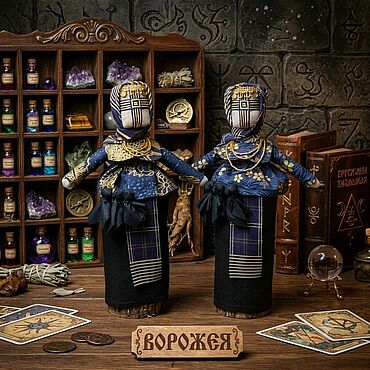 Куклы и игрушки ручной работы. Ярмарка Мастеров - ручная работа Ворожея кукла-мотанка обережная. Handmade.