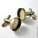 The basis for cufflinks bronze, Blanks for jewelry, Magnitogorsk,  Фото №1