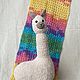 Игрушка вязаная Лама. Мягкие игрушки. Лена Коробова (lazylazyknits). Ярмарка Мастеров.  Фото №5