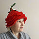 Women's felted hat for bath and sauna rosette, Caps, Kemerovo,  Фото №1