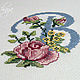 Embroidery 'Monogram'. Pictures. Cross stitch and beads!. Online shopping on My Livemaster.  Фото №2