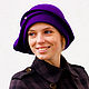 Hat Cloche 'violet'. Hats1. adis. Online shopping on My Livemaster.  Фото №2