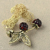 Украшения handmade. Livemaster - original item Brooch-pin: Wild blackberry Murano glass. Handmade.