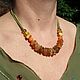 Healing Amber choker amber beads on a suede cord bright for summer. Chokers. BalticAmberJewelryRu Tatyana. My Livemaster. Фото №5