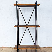 Для дома и интерьера handmade. Livemaster - original item Bookcase with shelves made of solid elm wood 