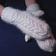 Women's double knitted mittens, Mittens, Klin,  Фото №1
