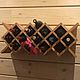 Wine shelf 'Sota' for 18 bottles. Shelves. Color Wood. My Livemaster. Фото №6