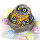 Owl figurine in the nest. Miniature figurines. 2sovy. Online shopping on My Livemaster.  Фото №2