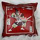 SAMURAI 2 leather cushion. Pillow. ZERGY. Online shopping on My Livemaster.  Фото №2