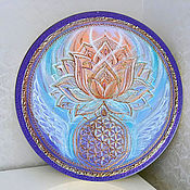 Картины и панно handmade. Livemaster - original item Mandala luminous Lotus. Handmade.