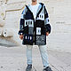 Order Men's outerwear: Men's coat in Boho style. CUTE-KNIT by Nata Onipchenko. Livemaster. . Mens outerwear Фото №3