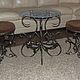 Forged Poof. Ottomans. Artistic forging Nemkova. My Livemaster. Фото №4
