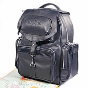 Сумки и аксессуары handmade. Livemaster - original item Men`s leather backpack 