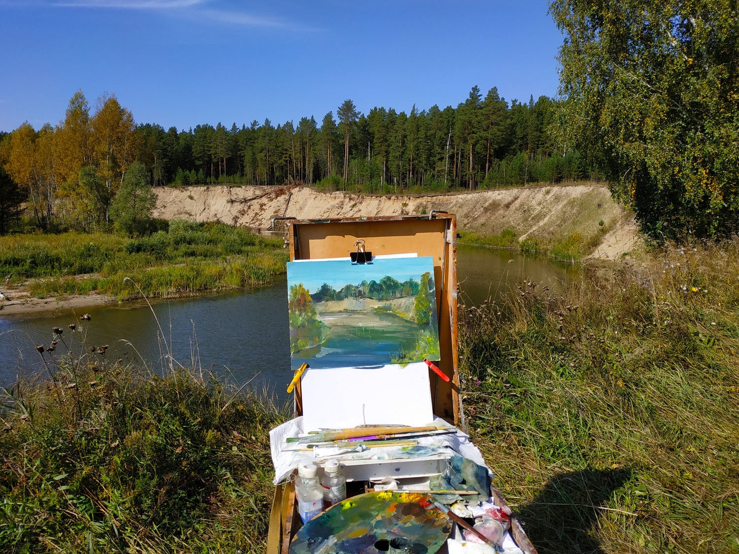Пленэр на базе Завьялово. Этюд маслом.