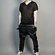 Order Leather trousers with a hoe. Lollypie - Modiste Cat. Livemaster. . Mens pants Фото №3