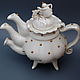 Fancy teapot with three spouts. Teapots & Kettles. Mila. My Livemaster. Фото №4