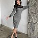 Платье из костюмной ткани  с кружевной отделкой. Платья. SOLOdress. Ярмарка Мастеров.  Фото №4