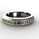 Multi-colored sapphires (when selecting shades may vary)
