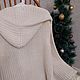 Жилетка  женская с капюшоном  вязаная белая тёплая. Жилеты. AccessoriesWool мягко и комфортно. Ярмарка Мастеров.  Фото №8