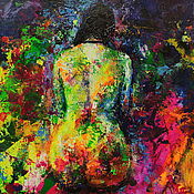 Картины и панно handmade. Livemaster - original item Nude painting 40 by 35 cm erotic paintings. Handmade.