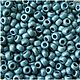 10 grams of 10/0 seed Beads, Czech Preciosa Premium 18565m the turquoise mats metal, Beads, Chelyabinsk,  Фото №1