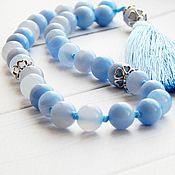 Фен-шуй и эзотерика handmade. Livemaster - original item Rosary blue lagoon of agate. Handmade.