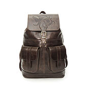 Сумки и аксессуары handmade. Livemaster - original item Backpack female leather brown Vanilla Mod. R12p-622. Handmade.