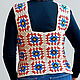 Trendy vest made of 'granny squares' Forget-me-not. Tops. Talking look. Ярмарка Мастеров.  Фото №4