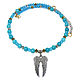 Choker necklace blue with stones amulet Angel wings, Necklace, Moscow,  Фото №1
