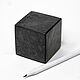 Cube of shungite polished 5 cm amulet, home decor