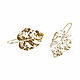 Large leaf earrings 'Leaves' gold-plated earrings without stones. Earrings. Irina Moro. My Livemaster. Фото №5