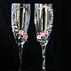 Black & White Wedding Glasses, Wedding Champagne Glasses, Wedding glasses, Moscow,  Фото №1