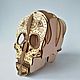 Pencil holder ' Painted Skull'. Canisters. Head and Hands. Online shopping on My Livemaster.  Фото №2